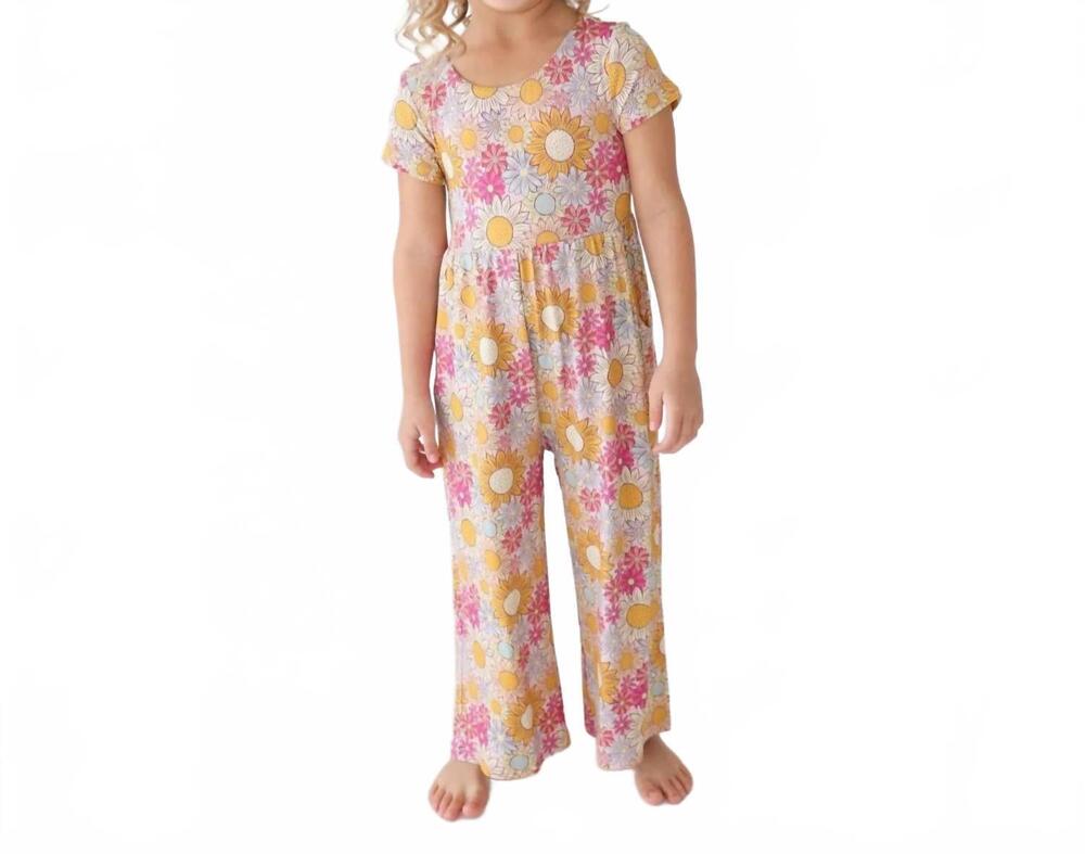 NEW POSH PEANUT girls scoop back jumpsuit in rosalinda